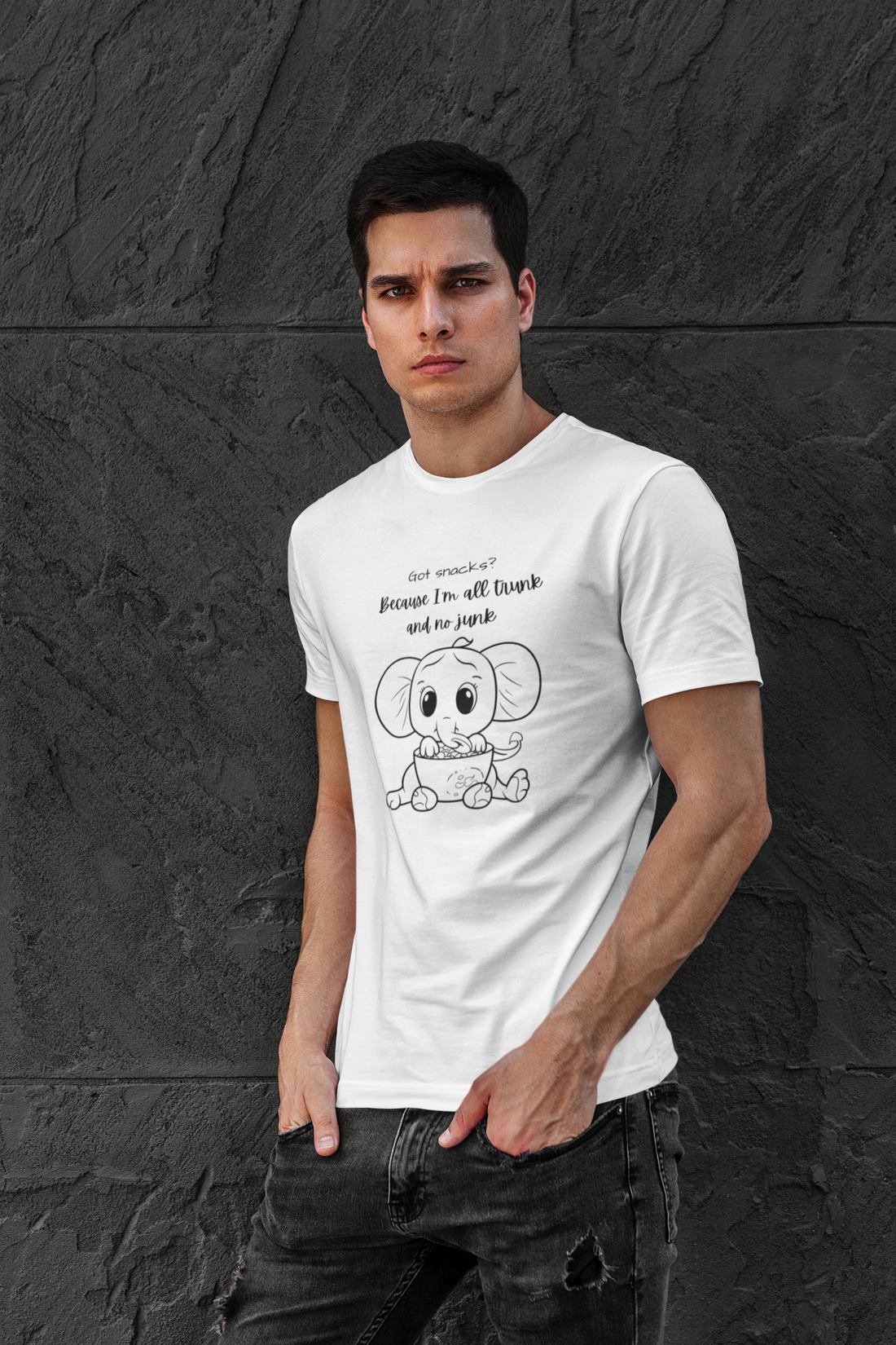 Funny Elephant Pun Unisex Softstyle T-Shirt